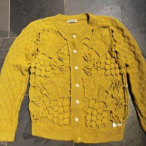 Batsheva embroidered wool cardigan